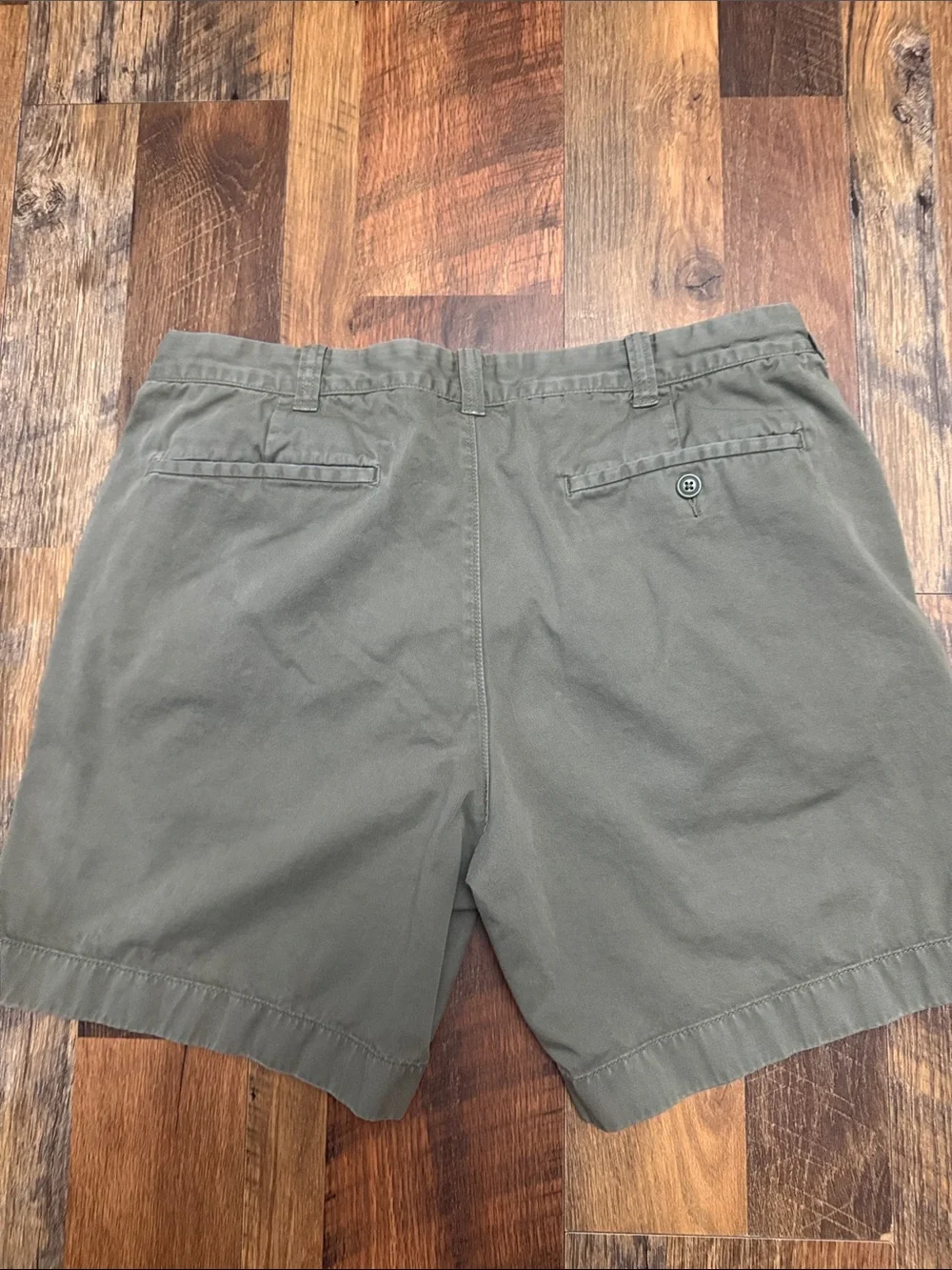 J.Crew Stanton Olive Green Chino Shorts Men’s Size 35 Classic Flat Front